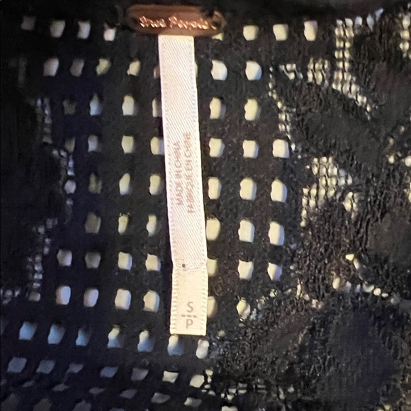 Free People Black Lace Blouse - Picture 6 of 8